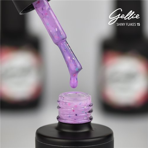 Ημιμόνιμο Βερνίκι Gellie Shiny Flakes 15