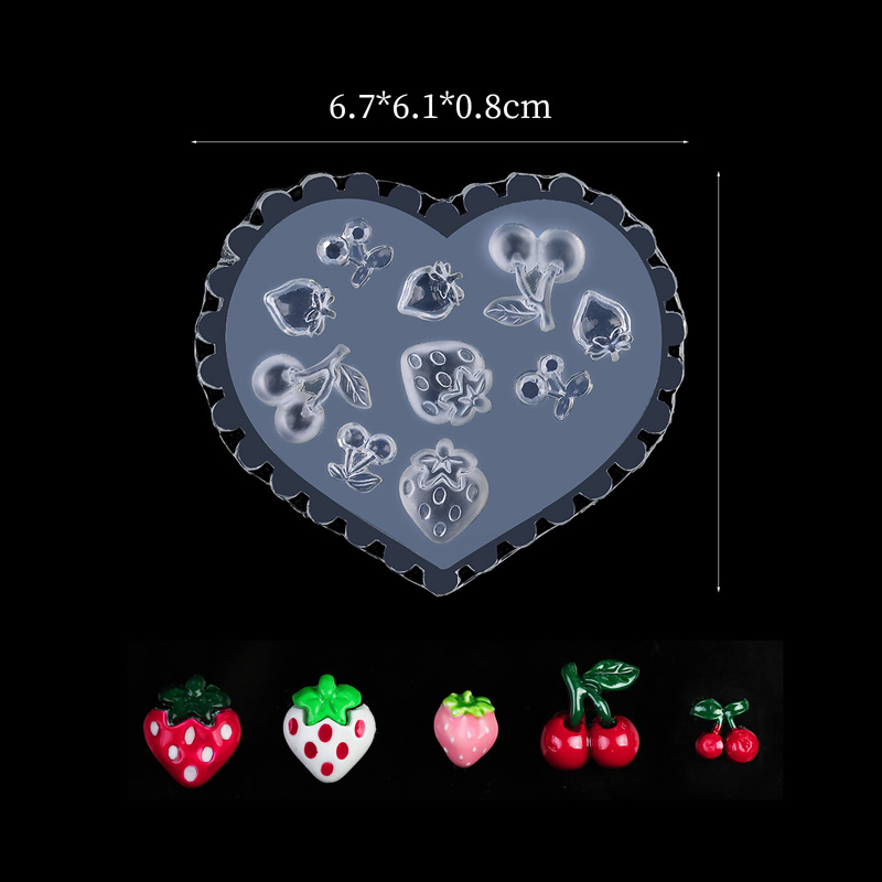 Καλούπι 3D Mold - Heart and Fruits