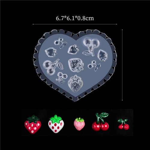 Καλούπι 3D Mold - Heart and Fruits