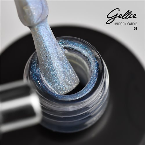 Ημιμόνιμο Βερνίκι Gellie Unicorn Cat Eye 01