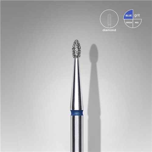 Staleks Diamond Drill Bit - Rounded Bud Blue EXPERT - 1,6mm