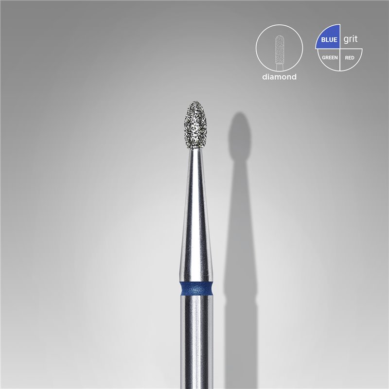 Staleks Diamond Drill Bit - Rounded Bud Blue EXPERT - 1,6mm