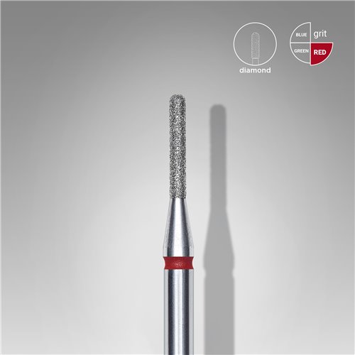 Staleks Diamond Drill Bit - Rounded Cylinder Red EXPERT - 1,4mm
