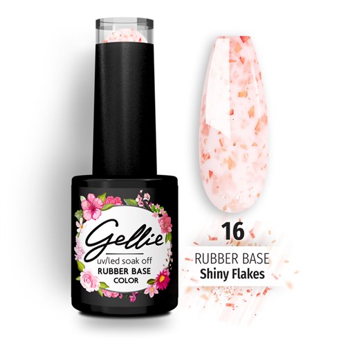 Gellie Rubber Base Shiny Flakes 16