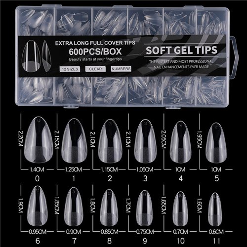 Tip 131 - Soft Gel Tips - Medium Almond