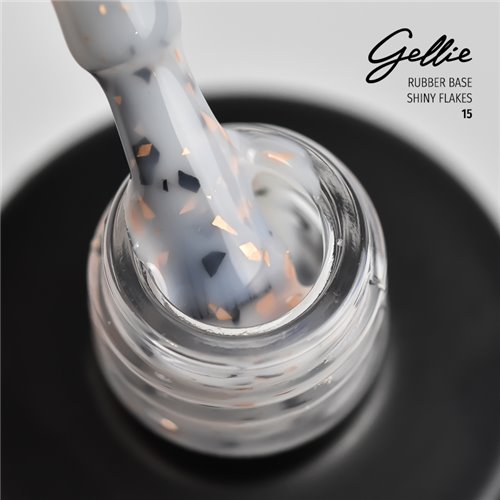 Gellie Rubber Base Shiny Flakes 15