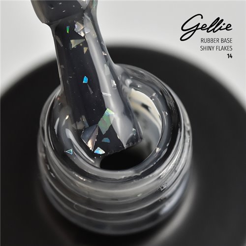 Gellie Rubber Base Shiny Flakes 14