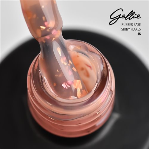 Gellie Rubber Base Shiny Flakes 16
