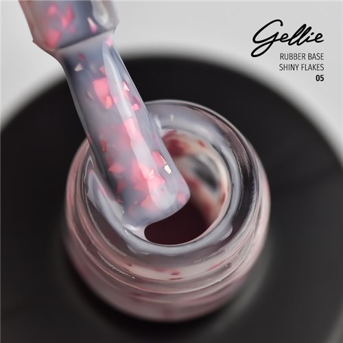 Gellie Rubber Base Shiny Flakes 05