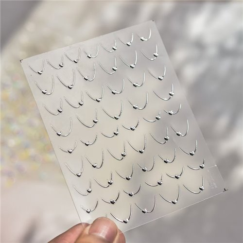 Αυτοκόλλητα Νυχιών - TO 5010 SILVER