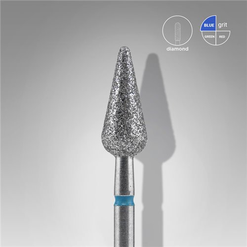 Staleks Diamond Drill Bit - Pointed Pear Blue EXPERT - 5mm