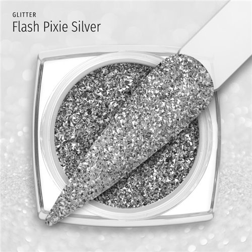 Flash Pixie Glitter - Silver