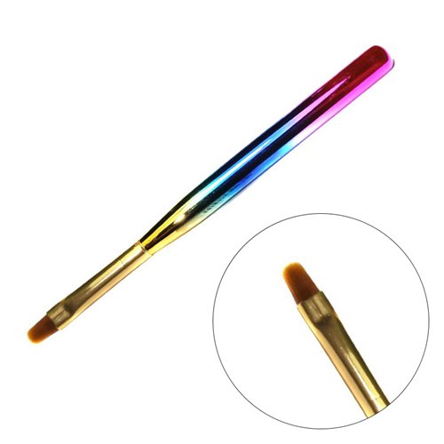 Πινέλο Gel - Oval - Rainbow - No6