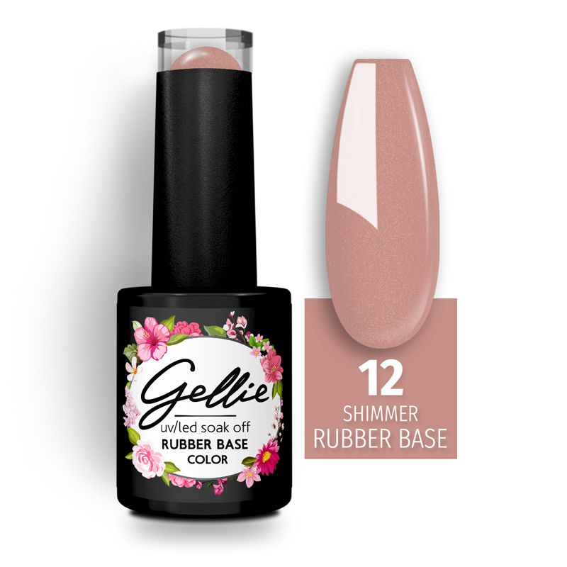 Gellie Shimmer Rubber Base Color 12