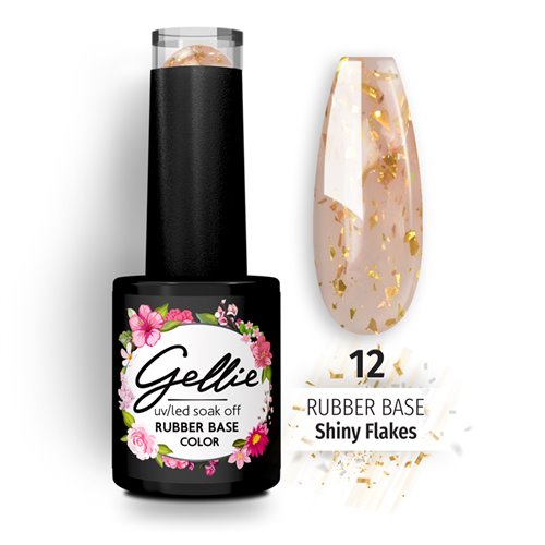 Gellie Rubber Base Shiny Flakes 12