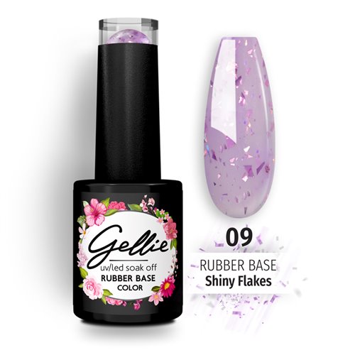 Gellie Rubber Base Shiny Flakes 09