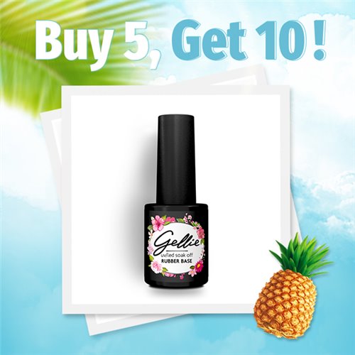 Gellie Rubber Base 10ml - 10τμχ
