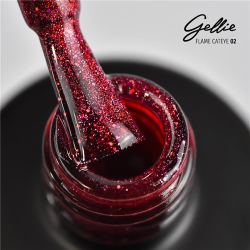 Ημιμόνιμο Βερνίκι Gellie Flame Cat Eye 02
