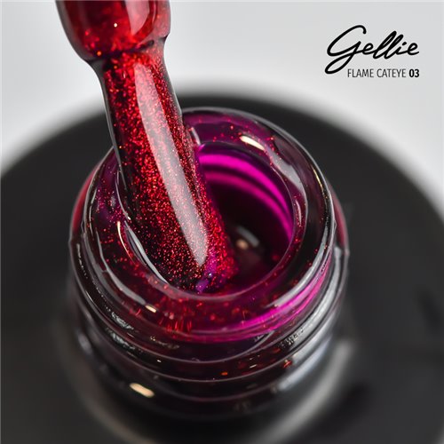 Ημιμόνιμο Βερνίκι Gellie Flame Cat Eye 03
