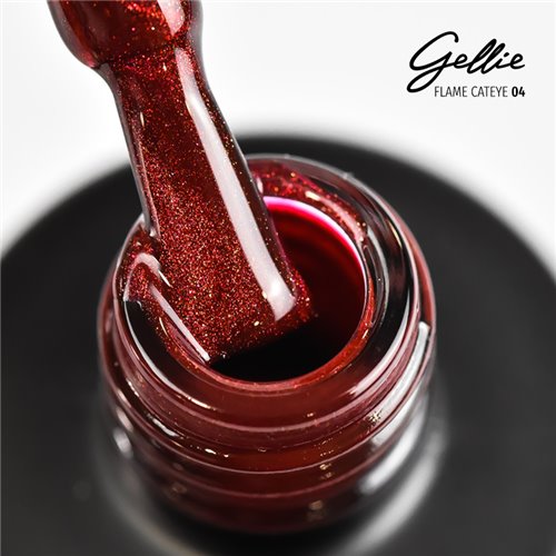 Ημιμόνιμο Βερνίκι Gellie Flame Cat Eye 04