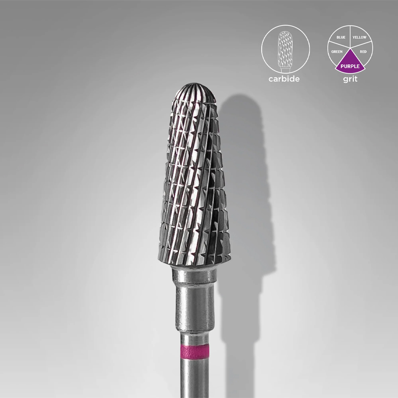 Staleks Carbide Drill Bit - Frustum Purple EXPERT - 6 mm