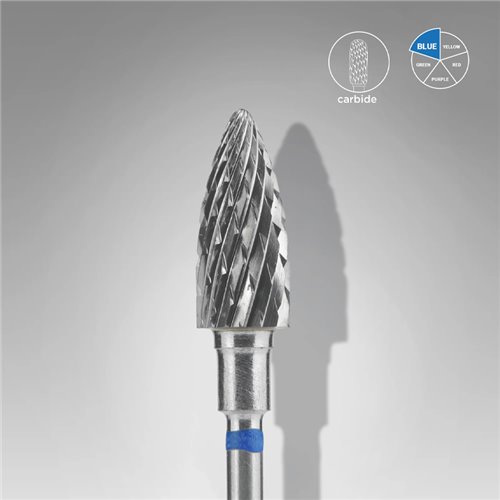 Staleks Carbide Drill Bit - pine cone blue - EXPERT - 6mm