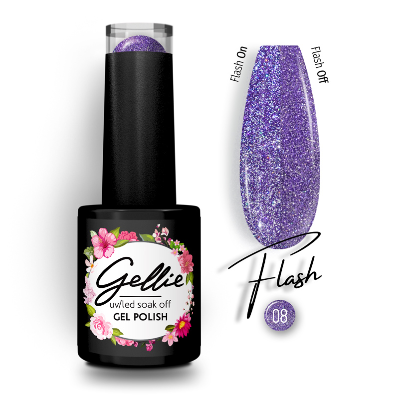 Ημιμόνιμο Βερνίκι Gellie Flash 08