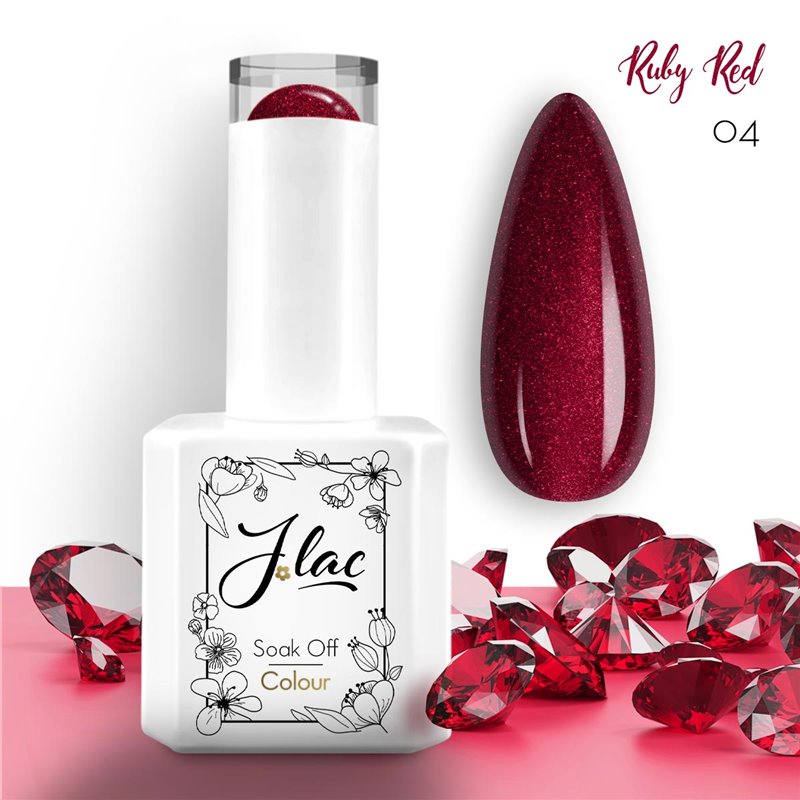 Ημιμόνιμο Βερνίκι Jlac Ruby Red 04