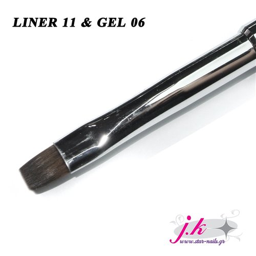 Διπλό πινέλο Liner 11 & Gel 06