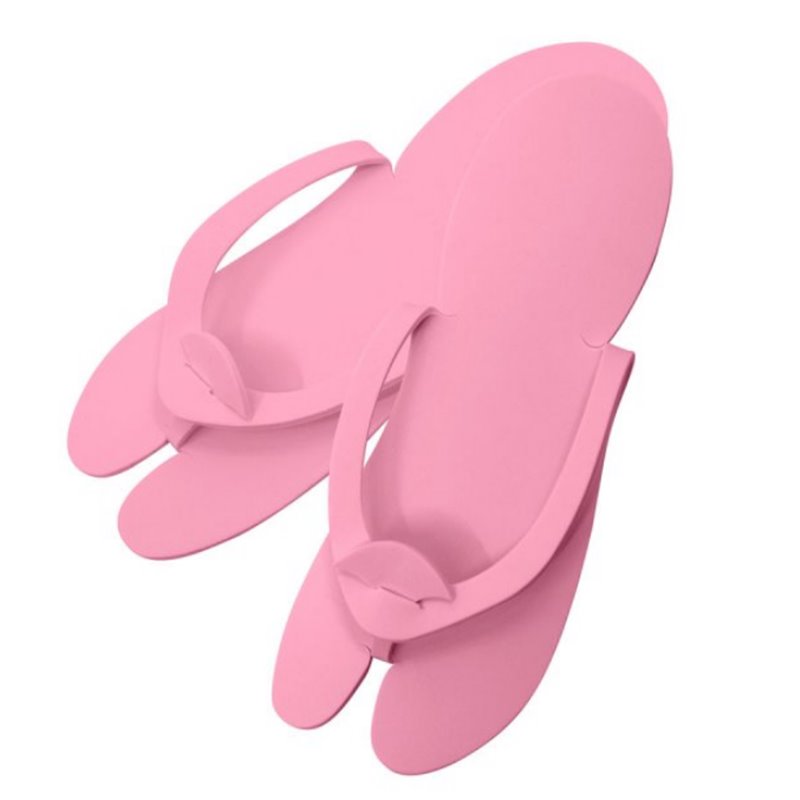 Pedicure Slippers Eva Pink 12 Ζευγάρια