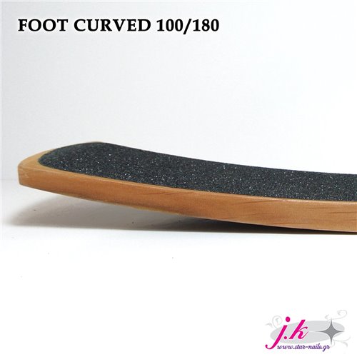 FOOT FILE WOODEN CURVED 100/180