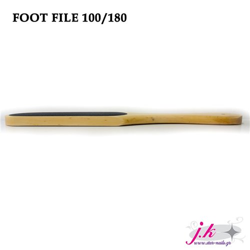 FOOT FILE WOODEN STRAIGHT 100/180