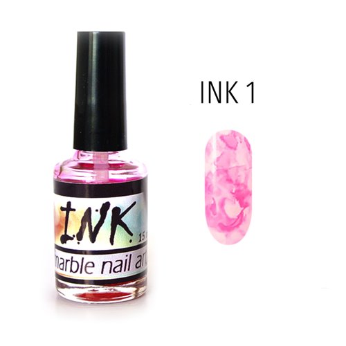 Ink Marble Nail Art 001 - FOUX