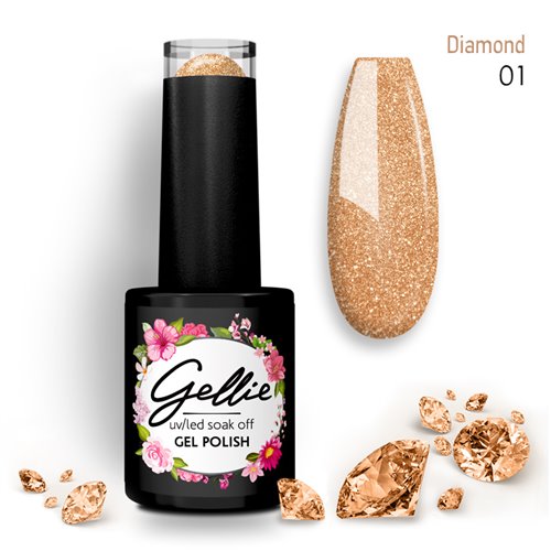 Ημιμόνιμο Βερνίκι Gellie Diamond 01
