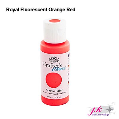 Ακρυλικό Χρώμα Royal - Fluorescent Orange Red 162 - 60ml