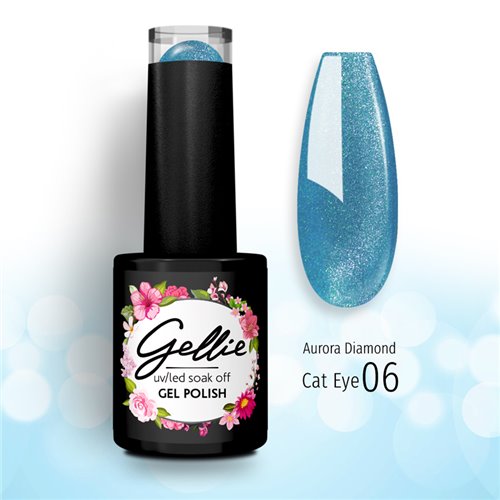 Ημιμόνιμο Βερνίκι Aurora Diamond Cat Eye 06