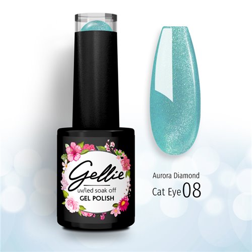 Ημιμόνιμο Βερνίκι Aurora Diamond Cat Eye 08