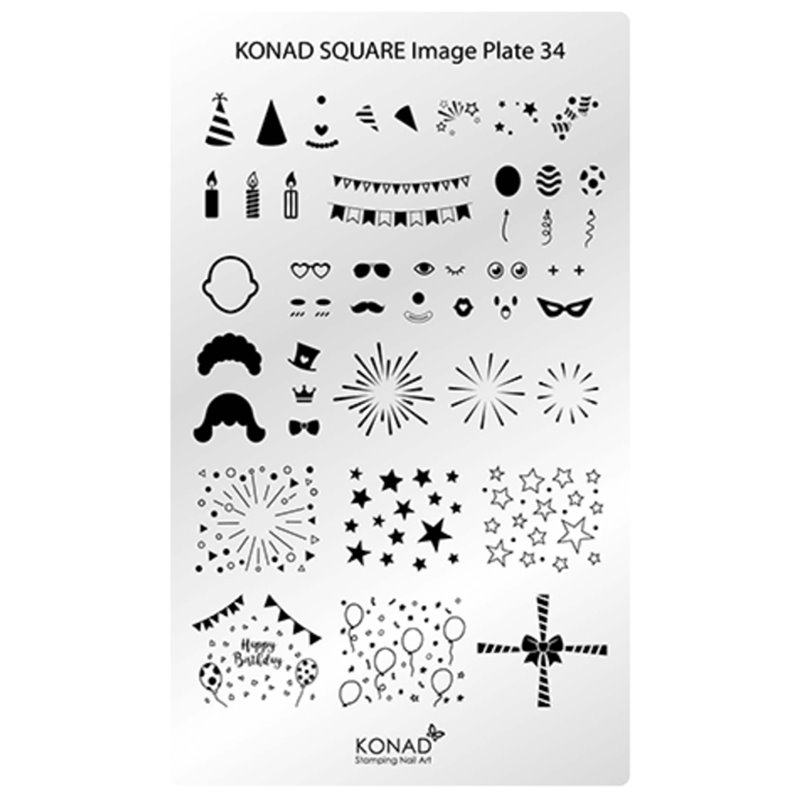 KONAD Square Image Plate 34