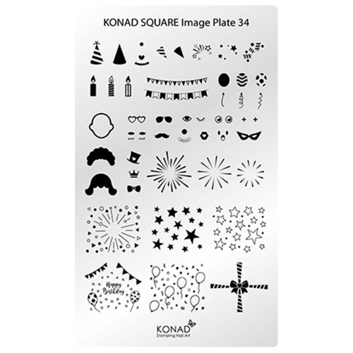 KONAD Square Image Plate 34