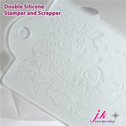 DOUBLE SILICONE STAMPER AND SCRAPPER
