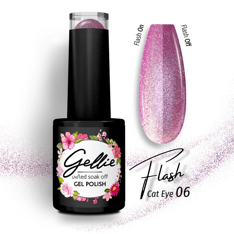 Ημιμόνιμο Βερνίκι Gellie Flash Cateye 06